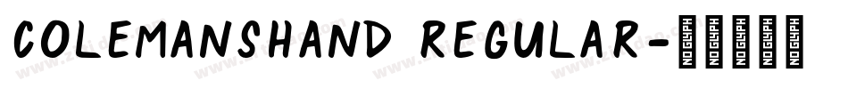 ColemansHand Regular字体转换